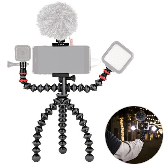Tripé Gorillapod Flexível Para Smartphones, Vlogs E Livestream - Original Joby Tripé Gorillapod Flexível Para Smartphones, Vlogs E Livestream - Original Joby