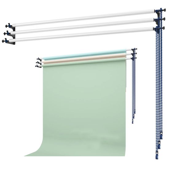 Suporte Para Três Fundos Infinitos Parede Teto Com Expan Mako Suporte Para Três Fundos Infinitos Parede Teto Com Expan Mako