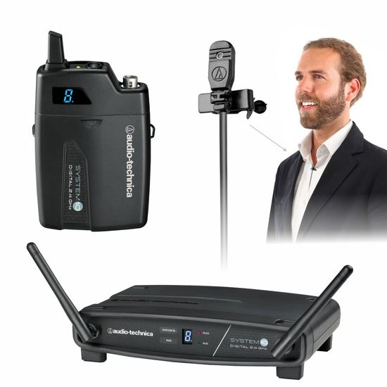 Microfone Lapela Sem Fio Audio Technica Atw-1101l Omnidirecional Microfone Lapela Sem Fio Audio Technica Atw-1101l Omnidirecional