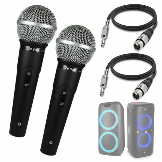 Kit 2 Microfones De Mão Le Son Ls50 + Cabos 5 Metros P10 Kit 2 Microfones De Mão Le Son Ls50 + Cabos 5 Metros Kit 2 Microfones De Mão Le Son Ls50 + Cabos 5 Metros P10 Kit 2 Microfones De Mão Le Son Ls50 + Cabos 5 Metros