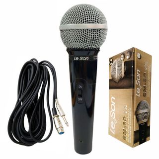 Microfone-de-mao-preto-brilhante-le-son-barato-sm50-vk