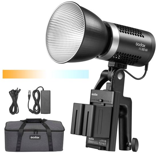 Iluminador De Led Godox Ml60 Bicolor 60w Luz Contínua Quente E Fria - Bivolt Iluminador De Led Godox Ml60 Bicolor 60w Luz Contínua Quente E Fria - Bivolt