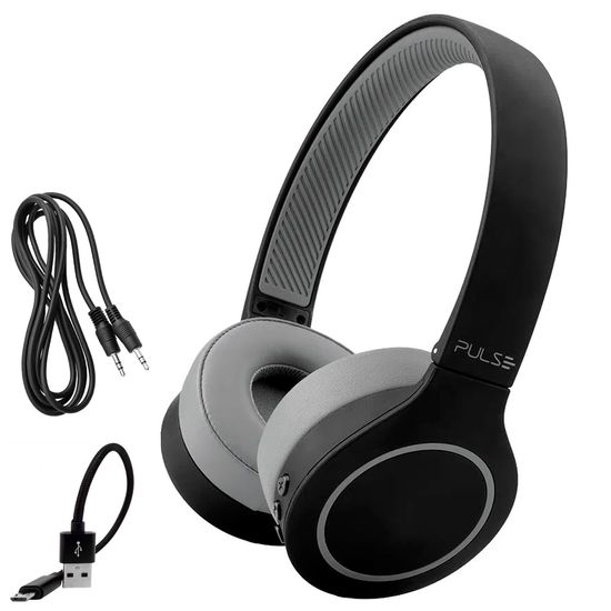 Fone De Ouvido Bluetooth Pulsesound Ph339 Com Bateria De 20 Horas + Microfone Fone De Ouvido Bluetooth Pulsesound Ph339 Com Bateria De 20 Horas + Microfone