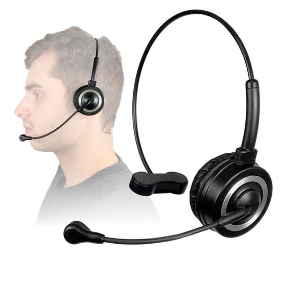 Fone De Ouvido Sem Fio Headset Bluetooth Com Microfone Vivitar Reuniões Home Office Fone De Ouvido Sem Fio Headset Bluetooth Com Microfone Vivitar Reuniões Home Office