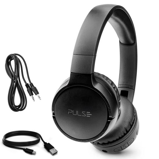 Fone De Ouvido Bluetooth Pulsesound Ph346 Com Bateria De 30 Horas + Microfone Integrado Fone De Ouvido Bluetooth Pulsesound Ph346 Com Bateria De 30 Horas + Microfone Integrado