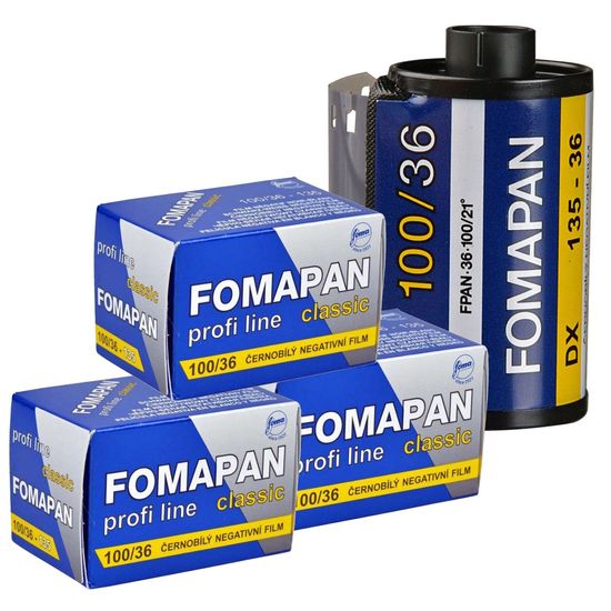Kit 3 Filmes 35mm Preto E Branco 36 Poses Iso 100 Fomapan Classic Kit 3 Filmes 35mm Preto E Branco 36 Poses Iso 100 Fomapan Classic