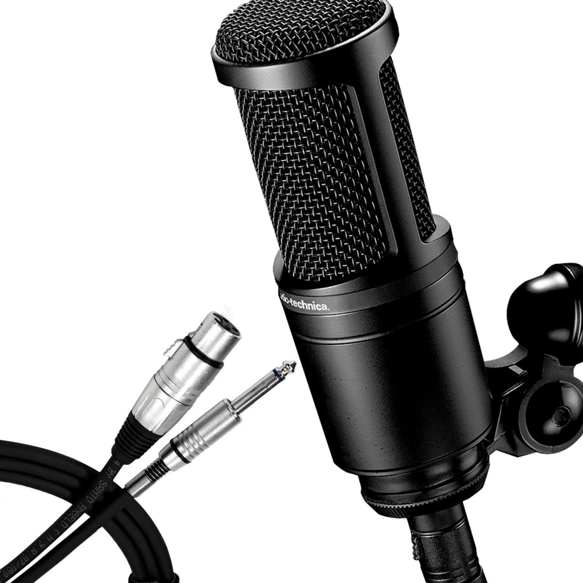 Microfone Audio-Technica AT2020 Cardioide Condensador XLR