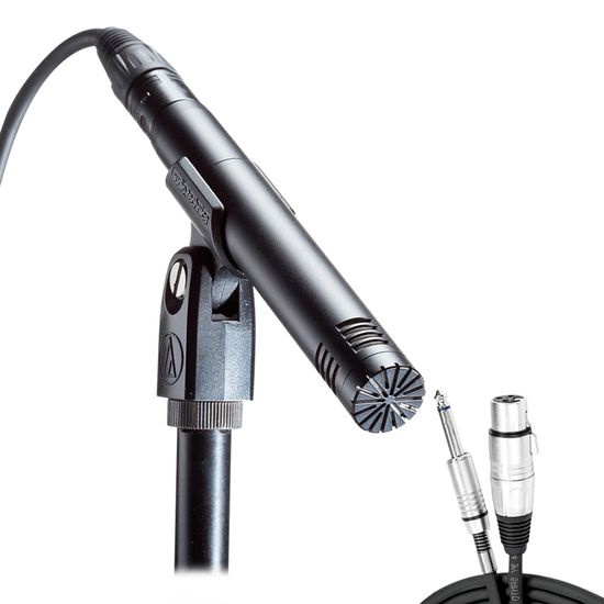 Microfone Audio-technica Para Instrumentos AT2031 + Cabo XLR Microfone Audio-technica Para Instrumentos AT2031 + Cabo XLR