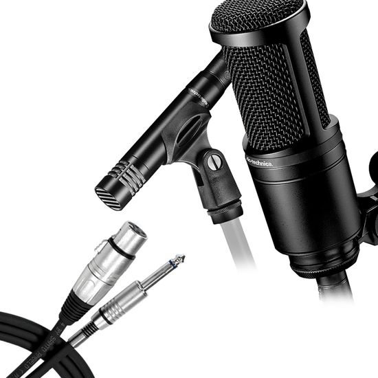 Kit Microfone Voz e Instrumento Audio Technica AT2041 + Cabo Kit Microfone Voz e Instrumento Audio Technica AT2041 + Cabo