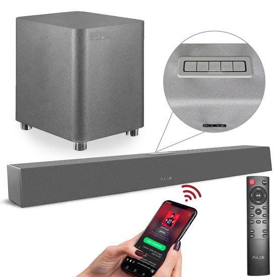 Soundbar Pulse Sp381 2.1 Canais Bluetooth E Subwoofer 320w Soundbar Pulse Sp381 2.1 Canais Bluetooth E Subwoofer 320w