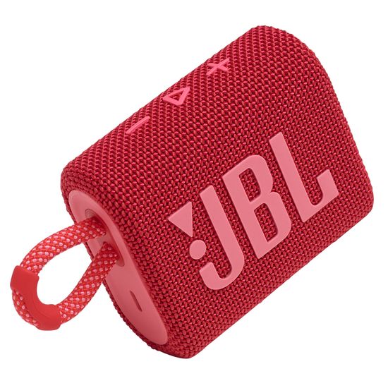 Caixa De Som Jbl Go 3 Portátil À Prova D’água Bluetooth Red Caixa De Som Jbl Go 3 Portátil À Prova D’água Bluetooth Red