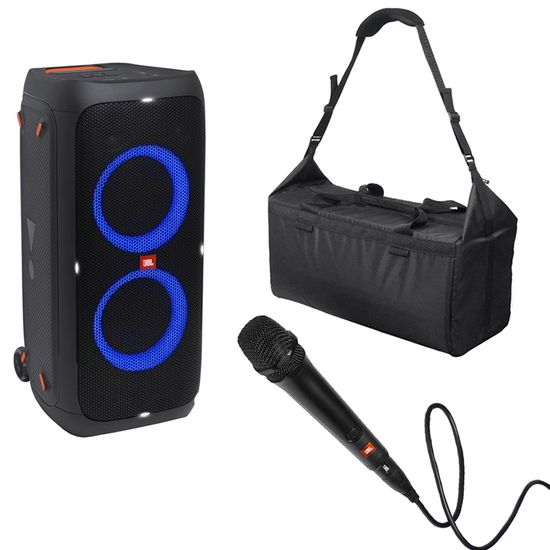 Caixa De Som Bluetooth Jbl Partybox 310 + Microfone + Bolsa Caixa De Som Bluetooth Jbl Partybox 310 + Microfone + Bolsa