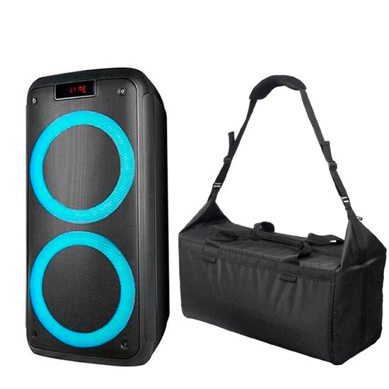 Caixa De Som Bluetooth Pulsebox 1000w Rgb + Bolsa Resistente Caixa De Som Bluetooth Pulsebox 1000w Rgb + Bolsa Resistente
