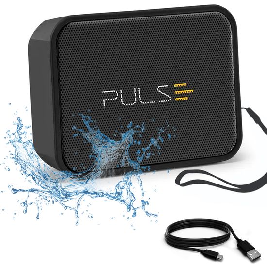 Caixa De Som Bluetooth À Prova D’água Pulse Sp354 - Black Caixa De Som Bluetooth À Prova D’água Pulse Sp354 - Black