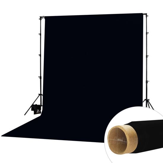 Fundo Infinito Fotográfico De Papel Preto 2 X 5 Metros Fundo Infinito Fotográfico De Papel Preto 2 X 5 Metros