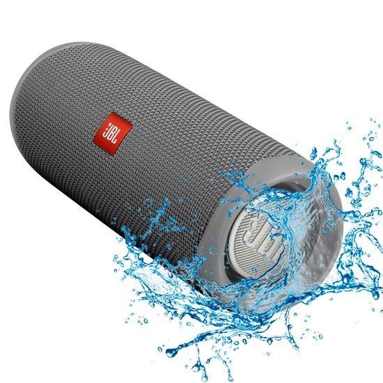 Caixa De Som JBL Flip 5 À Prova D’água Bluetooth + Estojo Original - Cinza Caixa De Som JBL Flip 5 À Prova D’água Bluetooth + Estojo Original - Cinza