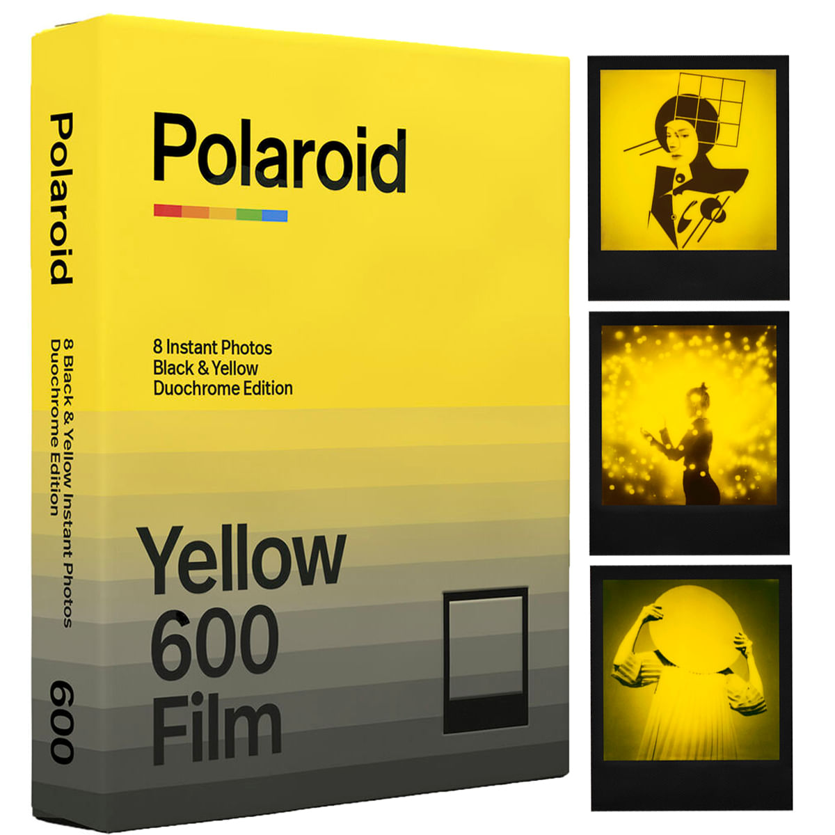 Filme Instantâneo Polaroid 600 Amarelo Edição Duo Cromática - Optisom