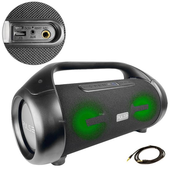 Caixa De Som Bluetooth 500w Aux/p10/usb Pulse Xplosion Rgb - Sp602 Caixa De Som Bluetooth 500w Aux/p10/usb Pulse Xplosion Rgb - Sp602