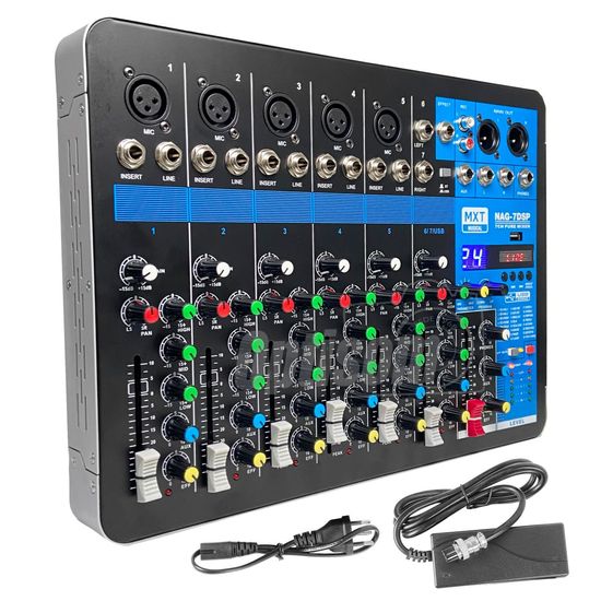 Mesa De Som 7 Canais Bluetooth Interface Usb 24 Efeitos Mxt Nag7dsp Mesa De Som 7 Canais Bluetooth Interface Usb 24 Efeitos Mxt Nag7dsp