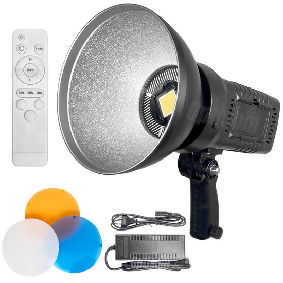 Iluminador Cob Led Luz Contínua Foto E Vídeo 200w 5600k + Controle Remoto Iluminador Cob Led Luz Contínua Foto E Vídeo 200w 5600k + Controle Remoto