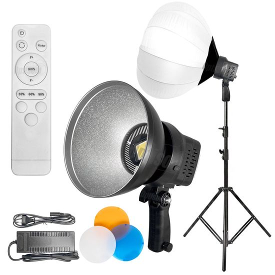 Kit Iluminação Led Luz Contínua Fria Bivolt Potente 150w Para Videos + Softbox Lanterna + Tripé Kit Iluminação Led Luz Contínua Fria Bivolt Potente 150w Para Videos + Softbox Lanterna + Tripé