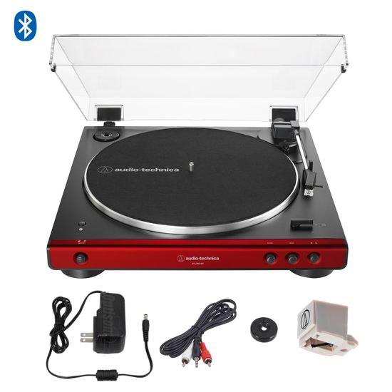 Toca Discos Vinil Audio Technica At Lp60x Bluetooth Automático Bivolt Vermelho Toca Discos Vinil Audio Technica At Lp60x Bluetooth Automático Bivolt Vermelho