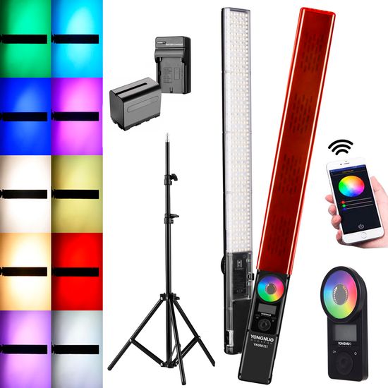 Kit Bastão De Led Rgb Yongnuo Yn360iii + Tripé 2 Metros + Bateria E Carregador Kit Bastão De Led Rgb Yongnuo Yn360iii + Tripé 2 Metros + Bateria E Carregador