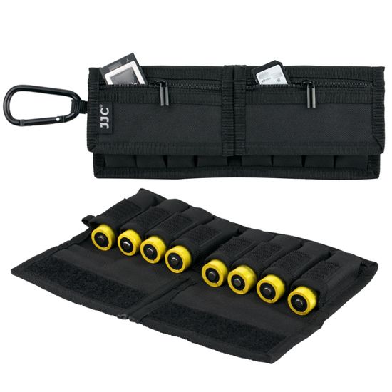 Estojo Case Para Pilhas E Cartões De Memória Para Cinto Jjc Preto Estojo Case Para Pilhas E Cartões De Memória Para Cinto Jjc Preto