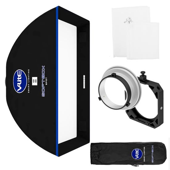 Softbox Bowens Mako Spot V-lite 60x80cm Para Estúdio, Tocha Flash, Iluminadores Softbox Bowens Mako Spot V-lite 60x80cm Para Estúdio, Tocha Flash, Iluminadores