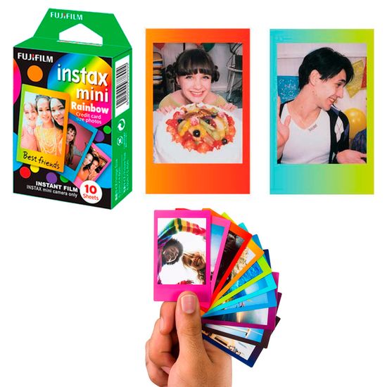 Kit Filmes Instax Mini Rainbow, Macaron E Comic - 30 Poses Fujifilm - Amor  pela Fotografia