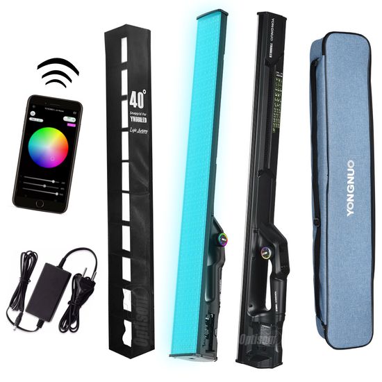 Bastão De Led Yongnuo Yn660 Rgb, Efeitos 45w Com Fonte + Softbox Grid Bastão De Led Yongnuo Yn660 Rgb, Efeitos 45w Com Fonte + Softbox Grid