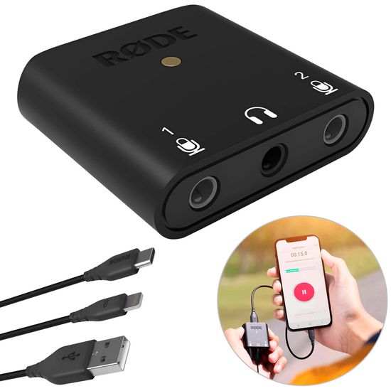 Interface De Áudio Canal Duplo Rode Ai-micro Ultracompacto Usb/usb-c/lightning Interface De Áudio Canal Duplo Rode Ai-micro Ultracompacto Usb/usb-c/lightning