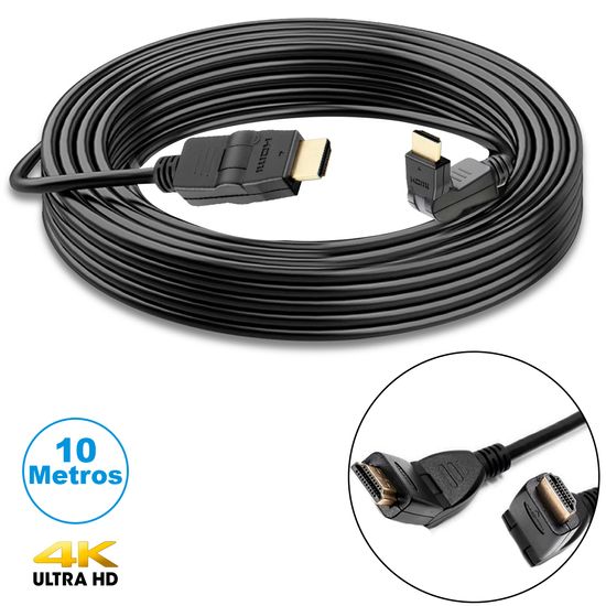 Cabo Hdmi Articulável De 10 Metros 2.0 4k Ultra Hd - Mxt Cabo Hdmi Articulável De 10 Metros 2.0 4k Ultra Hd - Mxt