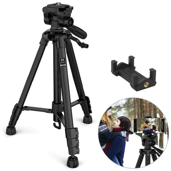Tripé Benro T890 De 155cm Para Smartphone E Câmeras Dslr - Até 4kg Tripé Benro T890 De 155cm Para Smartphone E Câmeras Dslr - Até 4kg