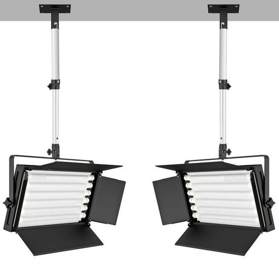 Kit 2 Painel De Led Profissional Estúdio Mako T8 Bivolt 6500k Com Suporte De Teto Kit 2 Painel De Led Profissional Estúdio Mako T8 Bivolt 6500k Com Suporte De Teto
