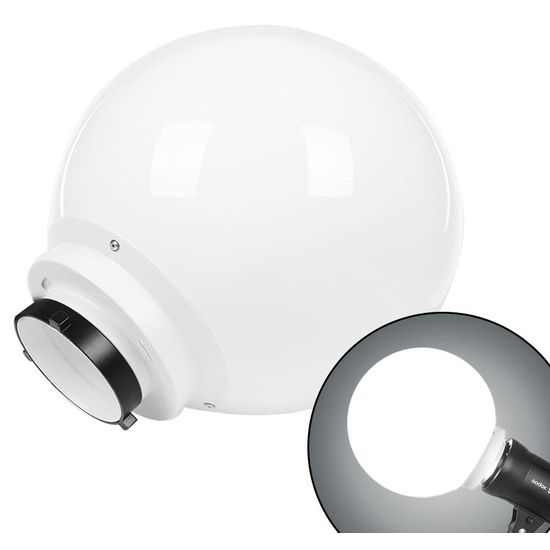 Globo Lanterna Difusora Bowens Greika 30cm Para Iluminadores E Flash