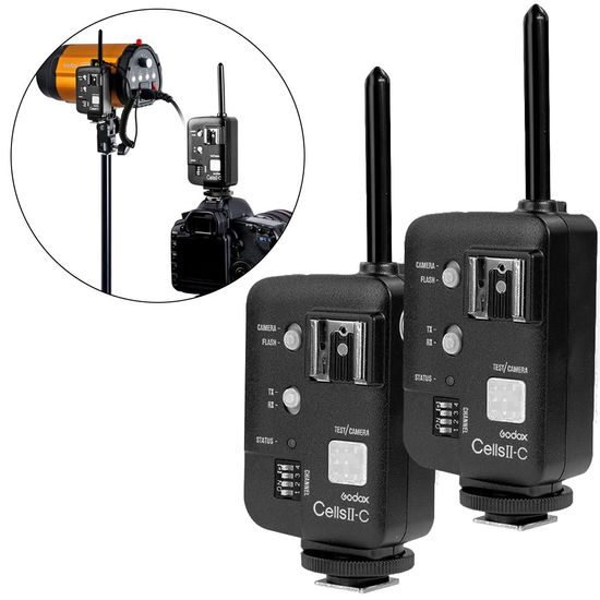 Rádio Flash Godox Cells Ii-c De Alta Velocidade Para Canon Rádio Flash Godox Cells Ii-c De Alta Velocidade Para Canon