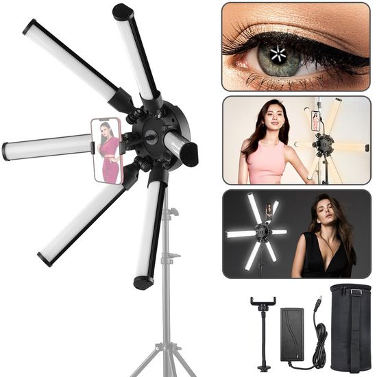 Iluminador De Led Bicolor 54w Greika Al60x + Suporte Para Celular Iluminador De Led Bicolor 54w Greika Al60x + Suporte Para Celular