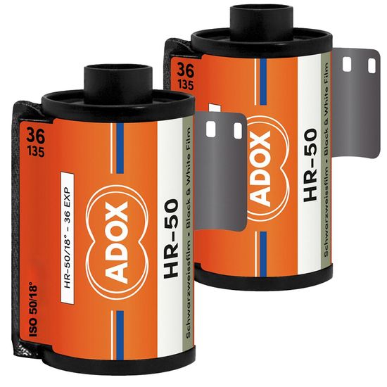 Kit 2x Filme Fotográfico 35mm Iso 50 Preto E Branco Adox Hr-50 - 72 Poses Kit 2x Filme Fotográfico 35mm Iso 50 Preto E Branco Adox Hr-50 - 72 Poses
