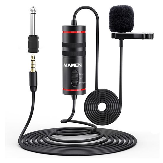Microfone Lapela Para Smartphone E Câmeras Dslr - Mamen Kmd1 Microfone Lapela Para Smartphone E Câmeras Dslr - Mamen Kmd1