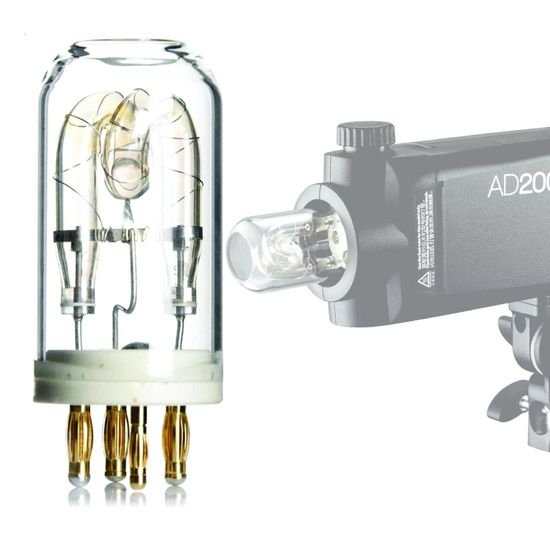Lâmpada Tubo Godox Ad-ft200 Para Flash Ad200 E Ad200 Pro Lâmpada Tubo Godox Ad-ft200 Para Flash Ad200 E Ad200 Pro