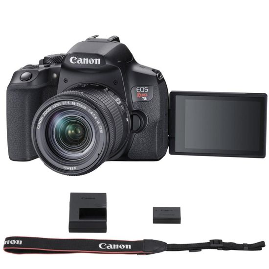 Câmera EOS Canon T8i 24.1MP 4K WIFI Com Lente 18-55mm Câmera EOS Canon T8i 24.1MP 4K WIFI Com Lente 18-55mm