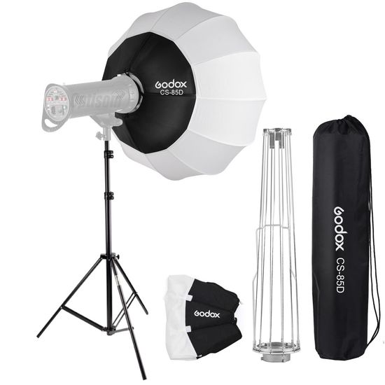 Softbox Globo Lanterna Godox 85cm Cs-85d Encaixe Bowens Com Tripé Robusto 2,6 M Softbox Globo Lanterna Godox 85cm Cs-85d Encaixe Bowens Com Tripé Robusto 2,6 M