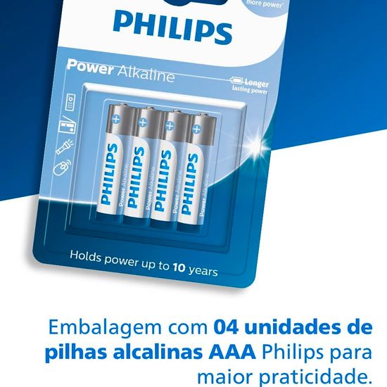 Pilha Recarregável AA Com 4 Unid. 2500mah Philips - Amor pela Fotografia