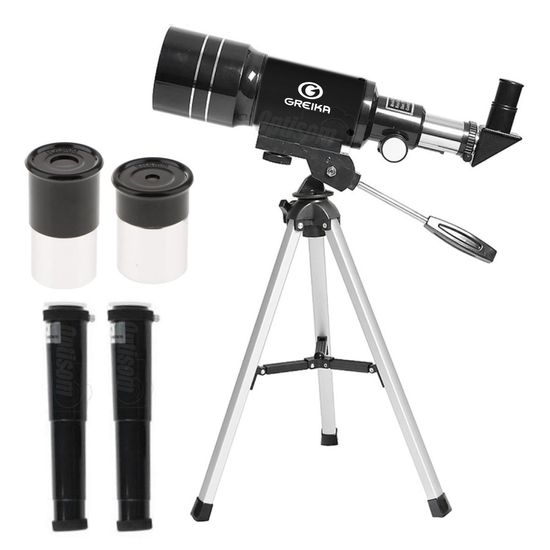 Telescópio Astronomico E Terrestre De Mesa Greika F30070m Refrator 150x Telescópio Astronomico E Terrestre De Mesa Greika F30070m Refrator 150x