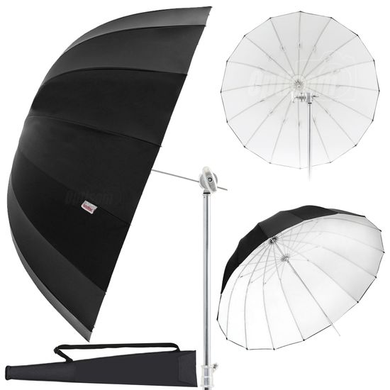 SOMBRINHA-GODOX-UBL1-PARABOLICA-PRETA-BRANCA SOMBRINHA-GODOX-UBL1-PARABOLICA-PRETA-BRANCA