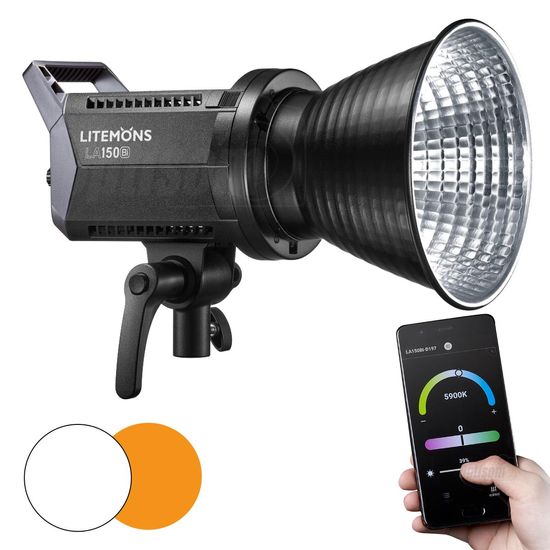 Iluminador LED Godox Litemons LA150BI, Luz Bicolor, Potência 190W, Bluetooth Iluminador LED Godox Litemons LA150BI, Luz Bicolor, Potência 190W, Bluetooth