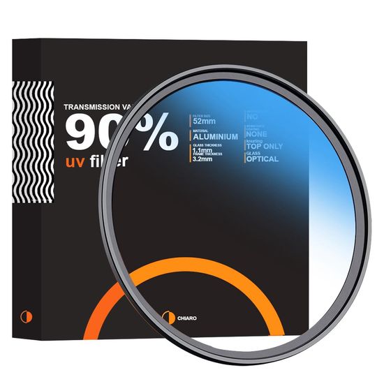 Filtro UV Para Objetivas Chiaro 90% 52mm