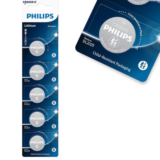 Baterias Tipo Moeda Phillips Cr2016 Cartela Com 5 Unidades 1 Cartela Baterias Tipo Moeda Phillips Cr2016 Cartela Com 5 Unidades 1 Cartela