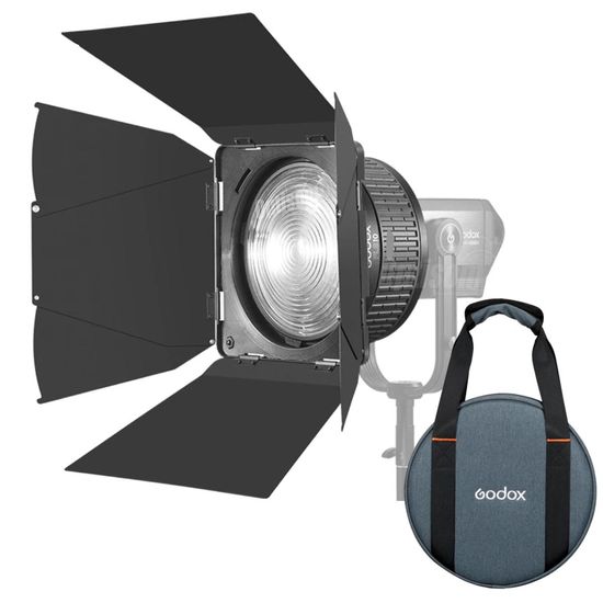 Lente Fresnel Bowens Godox Fls8 Para Iluminador Led E Flash Com Abas Lb-01 Lente Fresnel Bowens Godox Fls8 Para Iluminador Led E Flash Com Abas Lb-01